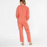 Outerknown  Retrograde Linen Sunset Orange Pink Jumpsuit XS Photo 3