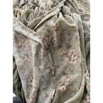 Blush  & Day Women’s sz Large Green Cream Dress Pink Floral design Tie Photo 14