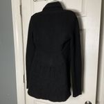 autumn cashmere  Cable Knit Shawl Collar Sweater Black XS Waterfall Front Classic Photo 5