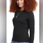 Hanes  Women's Long Sleeve T-Shirt Lightweight Modern Fit Black (682) Photo 2