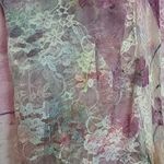 Y2K CAL STYLE FLORAL SHEER LACE OPEN FRONT DUSTER CARDIGAN FAIRYCORE WHIMSYGOTH Pink Size M Photo 5