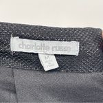 Charlotte Russe  Shimmer Pleated Mini Skirt Women M Metallic Black Dark Academia Photo 2