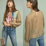 Anthropologie Conditions Apply Retro Peasant Blouse Size XS NWOT Photo 1