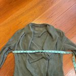 BLANK NYC Olive Suede Drape Jacket Photo 7