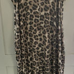 Zenana Outfitters Leopard Print V Neck Soft Microfiber Cami Maxi Dress Pockets Women’s 2X Photo 0