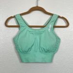 Gymshark  Energy Seamless Sports Bra Light Green Mint Strapy Eyelet Contour S Photo 4