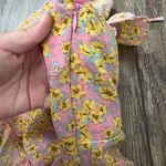 Kiss the Sky Off Shoulder Floral Mini Dress Size Large Cottagecore Garden Party Pink Photo 10