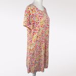 Isaac Mizrahi Live Floral Cotton Modal Shift Dress Medium Petite Photo 5