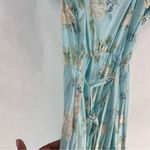 Love Shack Fancy  X Target Estelle Puff Sleeve Dress Pastel Blue Floral Midi‎ Photo 11