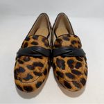 Talbots Ryan Twist Nappa Leather Leopard Calf hair loafers flats women's US 9M Photo 1