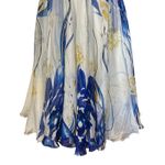 Terani Couture Terani Cocktail Dress SZ 2 100% Silk Beaded Short Sheer Lined Flowy Y2K Fairy Photo 3