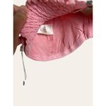 Ronny Kobo Pink Mayah Pleated Bandeau Strapless Smocked Crop Top Size Small Photo 7