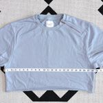 All Fenix Camila Light Blue Cropped Crewneck Sweatshirt Medium Photo 3