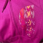 The North Face Vertical Spellout Logo Full Zip Hoodie Fuchsia Pink Purple size M Photo 8