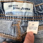 Old Navy  Blue Jeans Vintage Y2K Denim A-Line Long Skirt Size 16 Rear Slit Photo 5