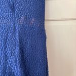 Alexis  Royal Blue‎ Lace Dress Illusion Sheer Dress Size Medium Sexy Vintage Y2K Photo 9