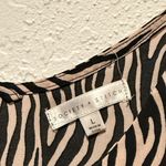 Society + Stitch Chic Zebra Print Camisole Top Chic Work Night Out Flowy Animal Black Size L Photo 1