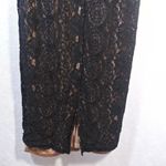Roolee  Black Lace Nude Sheath Dress Event Size XS Photo 8
