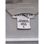 Athleta  Womens Triumph Printed Hoodie Full Zip Jacket Large Gray Camo EUC Photo 4