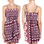 Yoana Baraschi Anthropologie x  ✧ Tribal Print Faux Wrap Dress ✧ Pink Red Photo 3