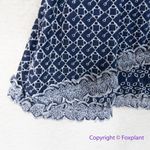 EXPRESS New! Eyelet Faux Wrap Dress Blue White Short Sleeve Casual, S Photo 4