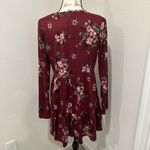 Speechless Burgundy Floral Dress Photo 2