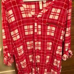 Tacera Women’s  pink and white tunic, XL Photo 1