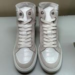 Zadig & Voltaire Zv1747 High Flash Keith Croc Blanc Leather Sneakers sz 39 $458 Photo 10