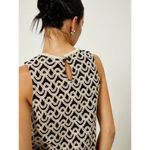 Commense Crochet Wave Boho Pattern Tassel Decor Tank Top M NWT Black Size M Photo 3