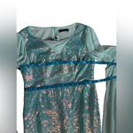 Giffniseti Sequined Formal Elegant Aqua and Blue Evening Gown Size Large Photo 9
