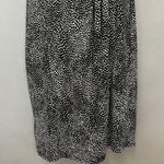 Ann Taylor  Shift Dress Faux Wrap Black White Abstract Dots Size 12 Women Stretch Photo 3