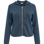 Sweaty Betty Navy Blue Mesh Zip-Up Hoodie Jacket Size XS Extra Small Athleisure Photo 0