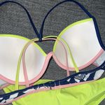 Victoria's Secret 34B Multicolor Padded Push Up Bikini Top Swim Photo 3