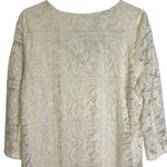 Tacera  Cream/Ivory Elegant Lace Overlay Dress Keyhole‎ Front NWT Size XL Photo 4