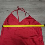Victoria's Secret Red Satin Slip Dress Backless Lingerie Romantic Sexy size XL Photo 6