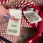 Disney Vintage adult Winnie the Pooh red navy cream knit beanie winter hat medium Photo 4