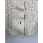 Paul James 100% Wool Cropped Jacket Cardigan Womens Sweater S Ivory Cable Knit * Photo 2