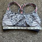 Athleta  Fully Focused Strappy Crossback Wirefree Sports Bra Lined Padded Blue Photo 3