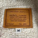 Calvin Klein  Wool Jacket Red Cream Size Medium Photo 8