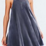 Urban Outfitters Blue Velvet Shift Dress In Perfect Condition Photo 0
