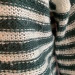 Pink Rose green and cream drop shoulder lightweight nubby open weave sweater M Size M Photo 6