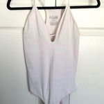 Free People White Seamless Ribbed Bodysuit Size M/L Photo 0
