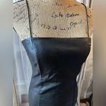 Wild Fable  Dress Small Faux Leather Black Short Body Con Spaghetti Strap Photo 2
