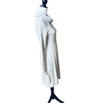 Calvin Klein Knit Ribbed Sweater Dress Cream Sparkle Cowl Size M Photo 8