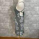 Shop Stevie Green and Purple Floral Knit Dress Photo 1