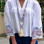 1Pc Boho Sweater Necklace Colorful Beaded Cream Tassel‎ Butterfly Charm Fashion Blue Photo 0