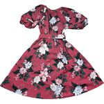 Banana Republic  Petites Floral Poplin Midi Dress Size 10 Spring Casual Photo 5