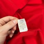 Theory Red Dress Womens 2 Holiday Quiet Luxury Christmas Party Fit Flare Pockets Photo 7