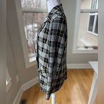 Forever 21  Black Yellow Plaid Double Breasted Blazer Oversized Jacket Sz Small Photo 1