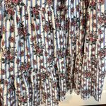 Veronica Beard Eunice Floral & Stripe Puff Sleeve Midi Dress | Size 0 Photo 5